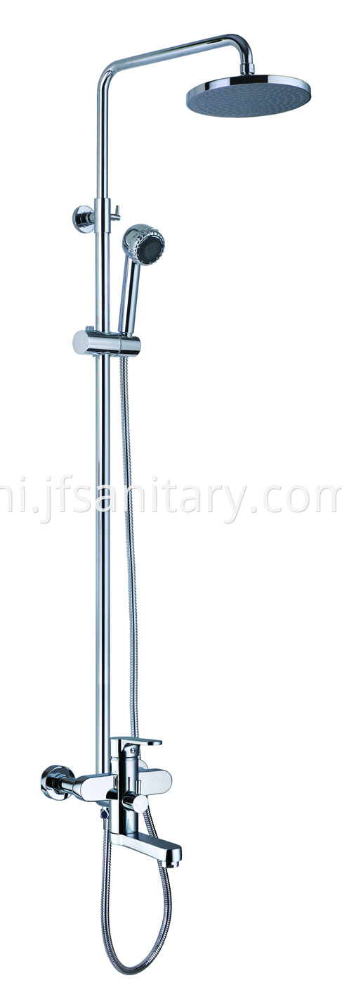 Single Handle Modern Brass Chromed Bathroom Shower Faucet